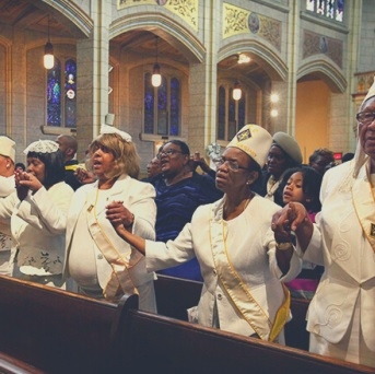Knights of Peter Claver Ladies Auxiliary Worship at Mass